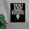 You Are Here contemporary wall art print by Pavel Ripley - sold by DROOL