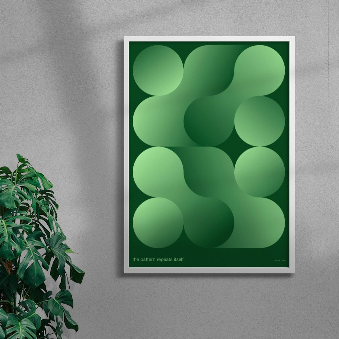The pattern contemporary wall art print by Mirza Talovic - sold by DROOL