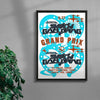 MENSLIES Galloping Grand Prix contemporary canvas art print by MENSLIES - sold by DROOL