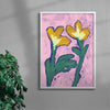 Bloomin Lovely contemporary wall art print by Laurie Campbell - sold by DROOL
