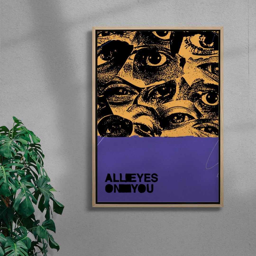 All eyes on you. contemporary wall art print by Jorge Santos - sold by DROOL