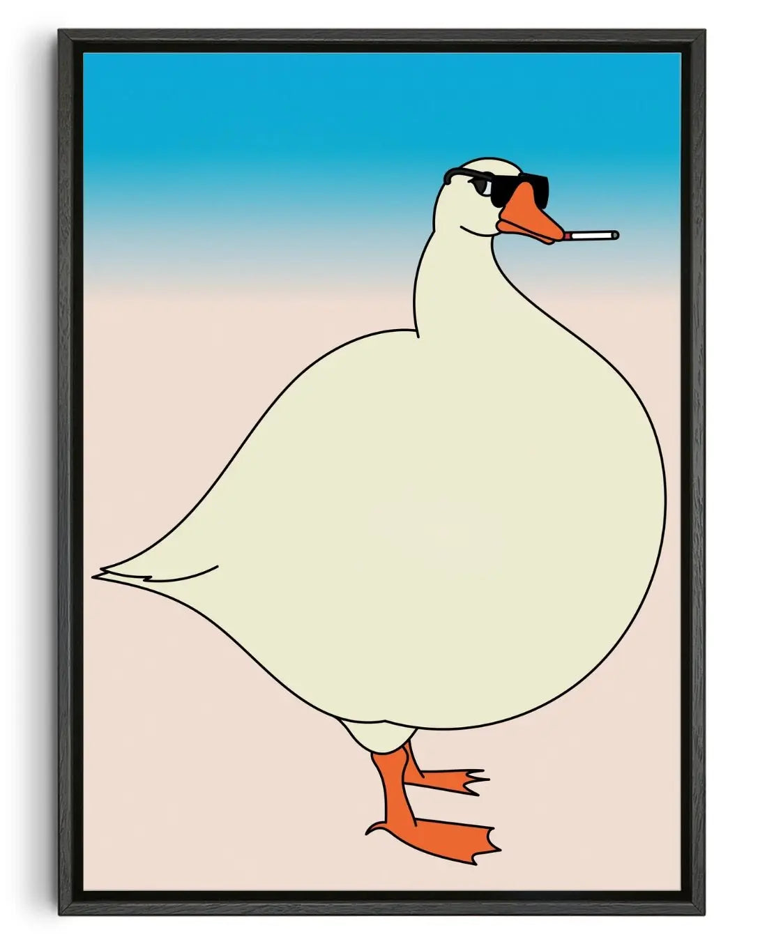 Goose contemporary wall art print by Will Da Costa - sold by DROOL