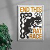 THE RAT RACE contemporary wall art print by Alexander Khabbazi - sold by DROOL