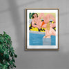 Au bassin contemporary wall art print by Cépé - sold by DROOL