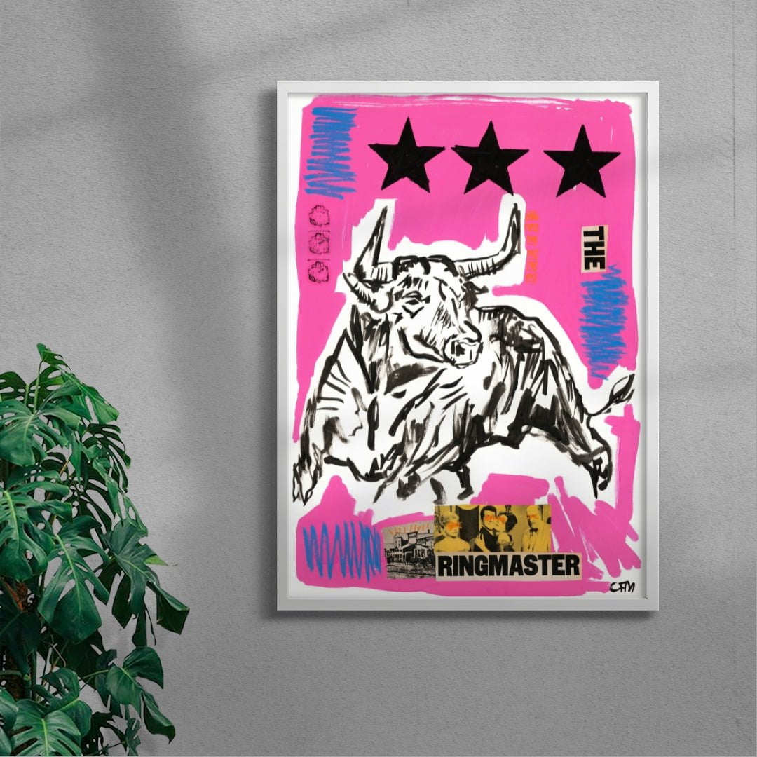 The Ringmaster contemporary wall art print by Caitlin Flood-Molyneux - sold by DROOL