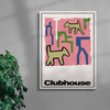Clubhouse (2) contemporary wall art print by Will Da Costa - sold by DROOL
