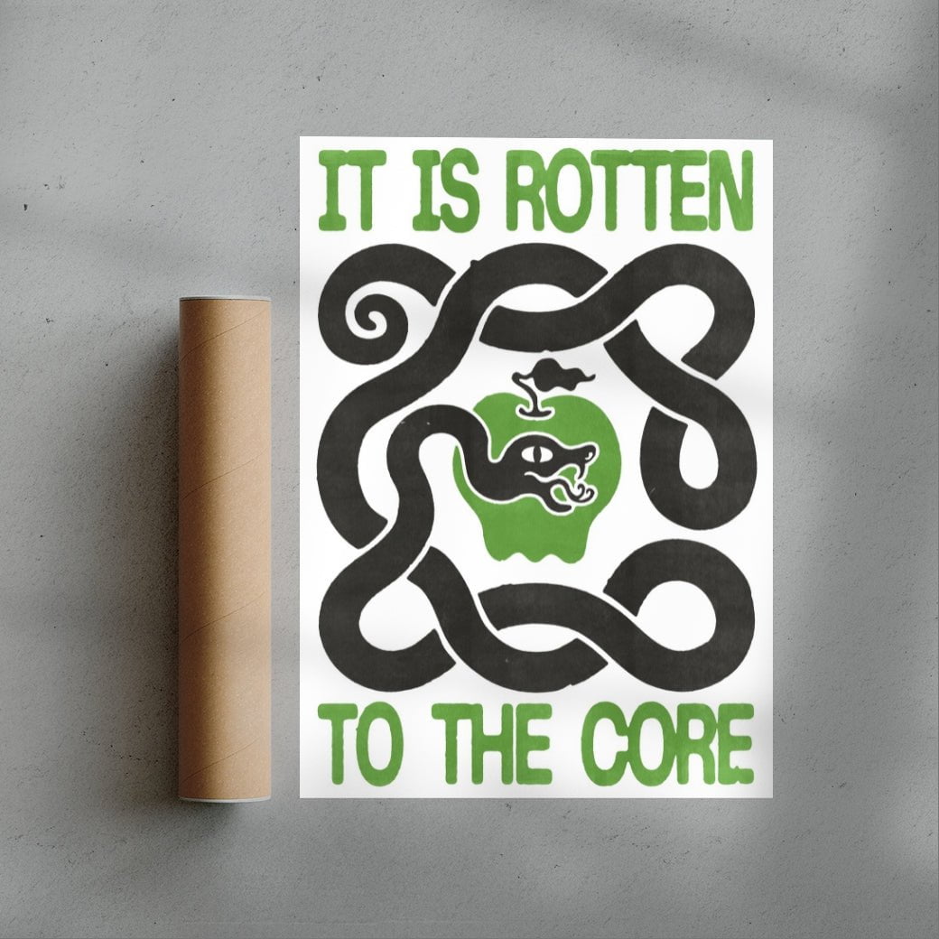 ROTTEN TO THE CORE contemporary wall art print by Alexander Khabbazi - sold by DROOL