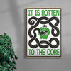 ROTTEN TO THE CORE contemporary wall art print by Alexander Khabbazi - sold by DROOL