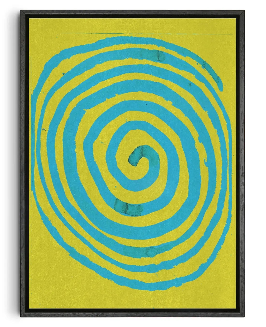 Spiralling contemporary canvas print by Imo Sinclair - sold by DROOL