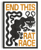 Load image into Gallery viewer, THE RAT RACE contemporary wall art print by Alexander Khabbazi - sold by DROOL