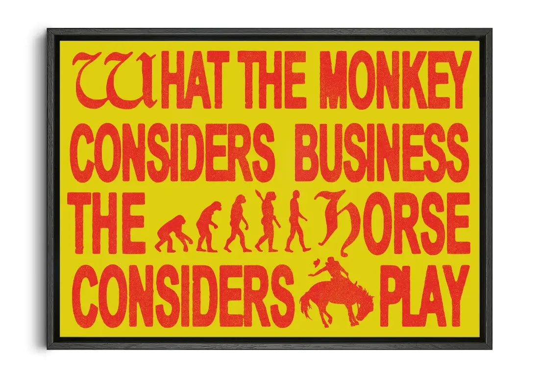 Monkey Business contemporary canvas print by Utsav Verma - sold by DROOL
