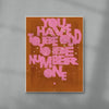 Number One contemporary wall art print by Pavel Ripley - sold by DROOL