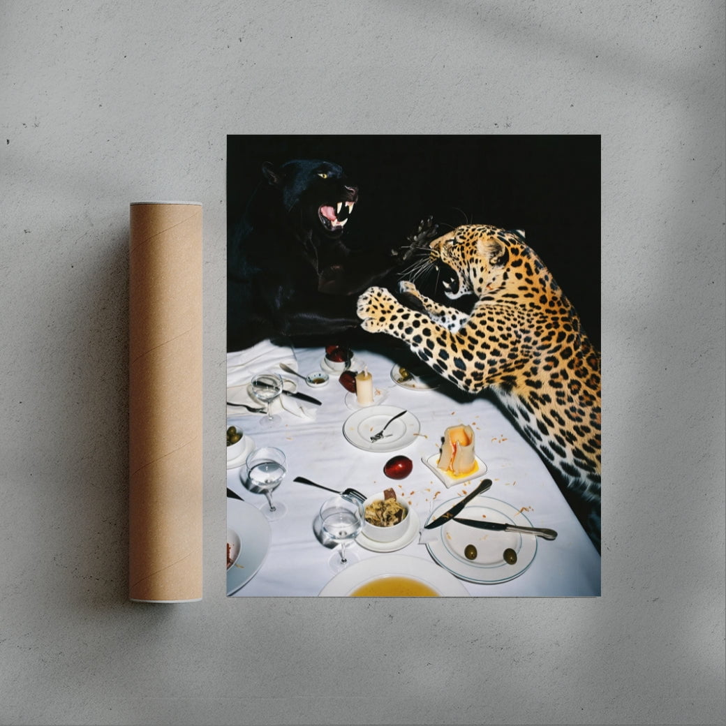 WHO'S PAYING? contemporary wall art print by Ces XC - sold by DROOL