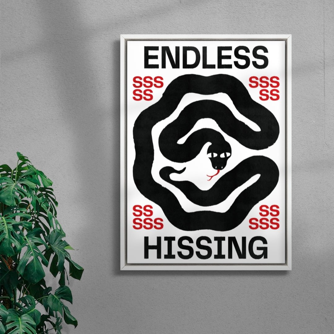 Endless Hissing contemporary wall art print by Alexander Khabbazi - sold by DROOL