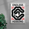 Endless Hissing contemporary wall art print by Alexander Khabbazi - sold by DROOL