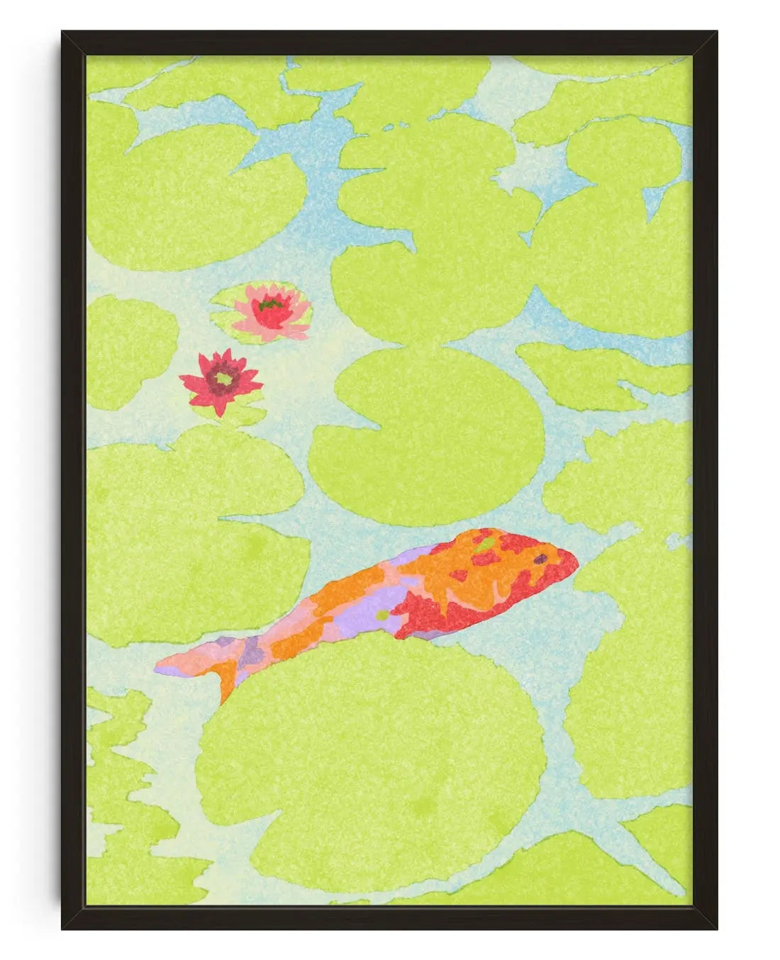 Monet‘s Pond, Gifu contemporary art print by Lily Kong - sold by DROOL