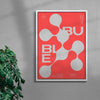 Bubble contemporary wall art print by Jérôme Bizien - sold by DROOL