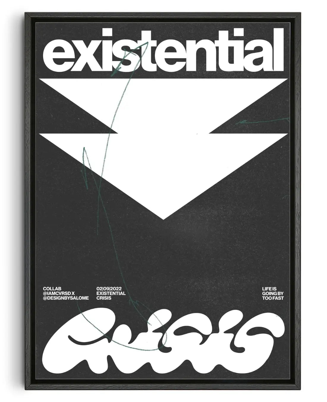 Existential Crisis contemporary wall art print by Salome Frenzel - sold by DROOL