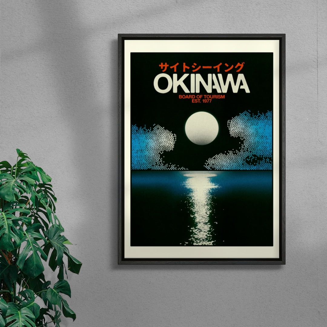 Okinawa 4 contemporary wall art print by Othman Zougam - sold by DROOL