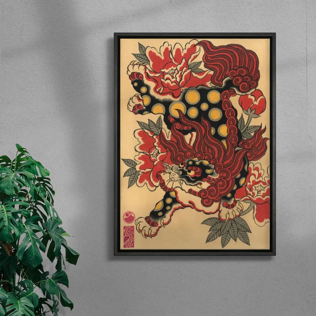 Karajishi & Peonies