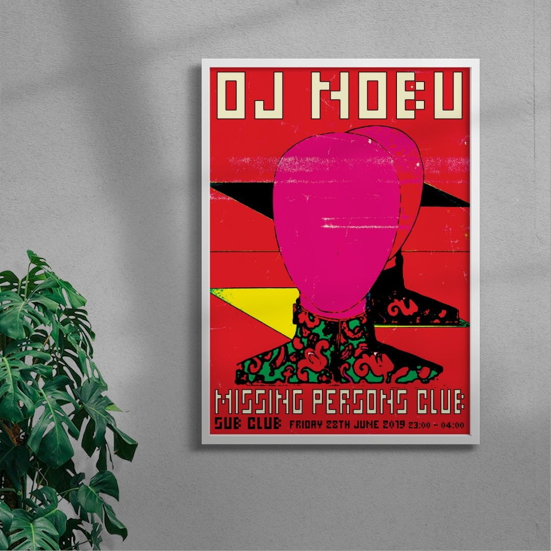 MISSING PERSONS CLUB - DJ NOBU contemporary wall art print by Marinello Studio - sold by DROOL