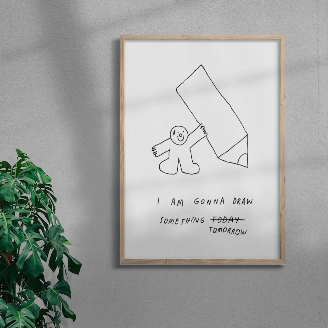 Tomorrow contemporary wall art print by Bianca Beneduci Assad - sold by DROOL
