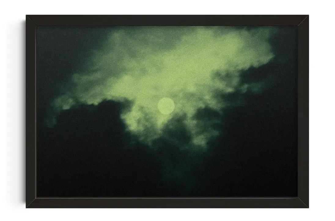 Veiled Moon contemporary wall art print by Omar Belattar - sold by DROOL