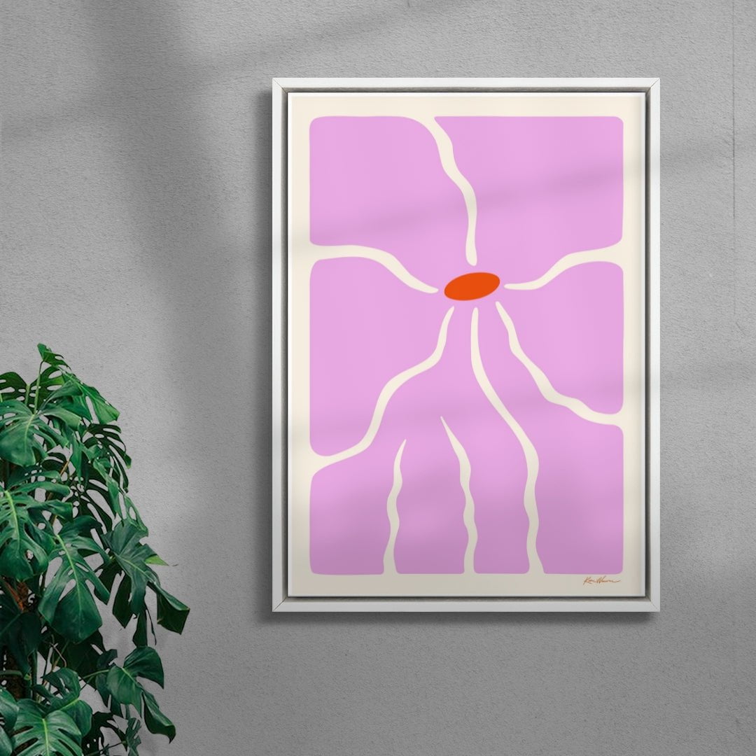 Pink ´n`Poisonous contemporary wall art print by Kim Van Vuuren - sold by DROOL