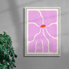 Pink ´n`Poisonous contemporary wall art print by Kim Van Vuuren - sold by DROOL