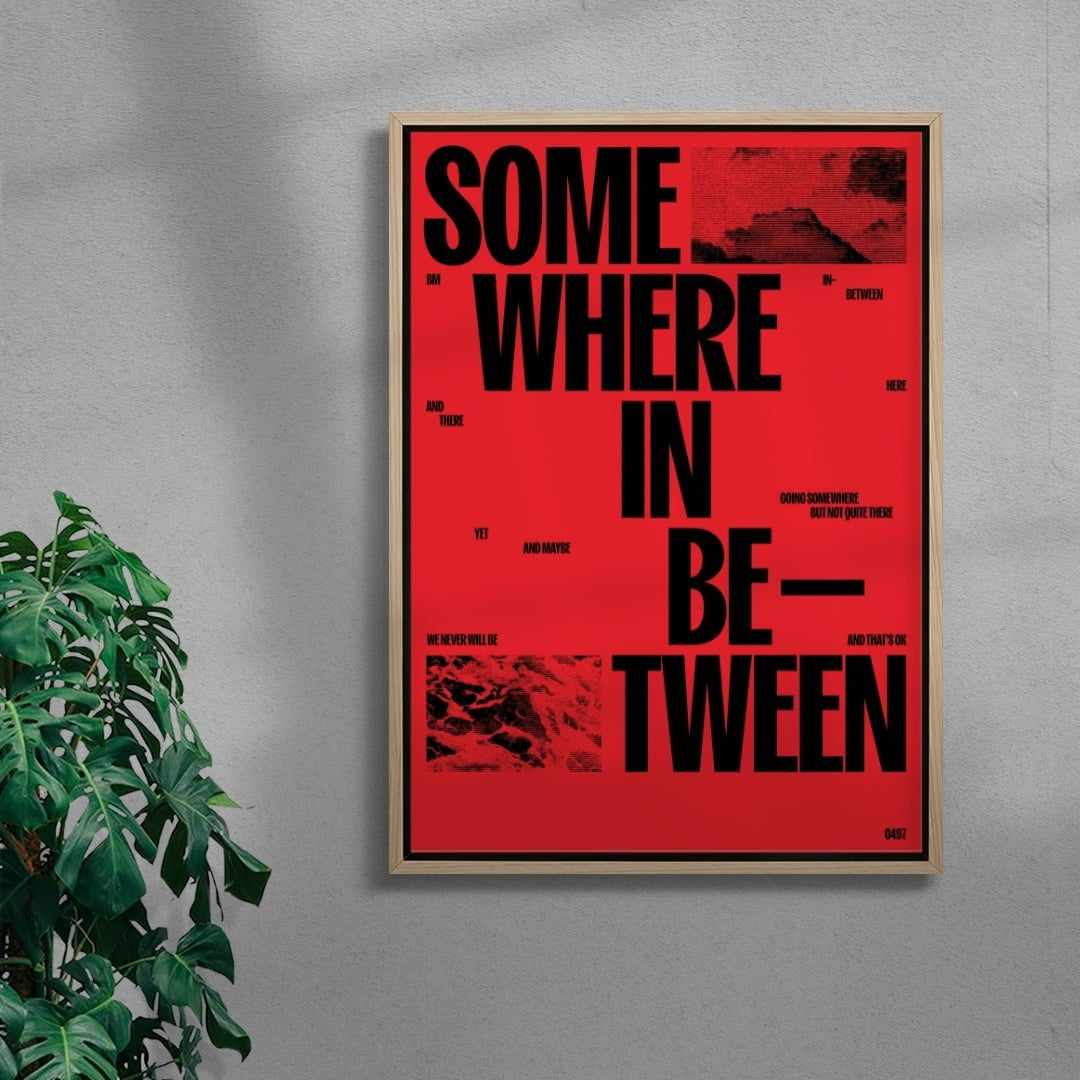 SOMEWHERE IN BETWEEN contemporary wall art print by Brad Mead - sold by DROOL