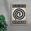 Do Not Fear contemporary wall art print by Alexander Khabbazi - sold by DROOL