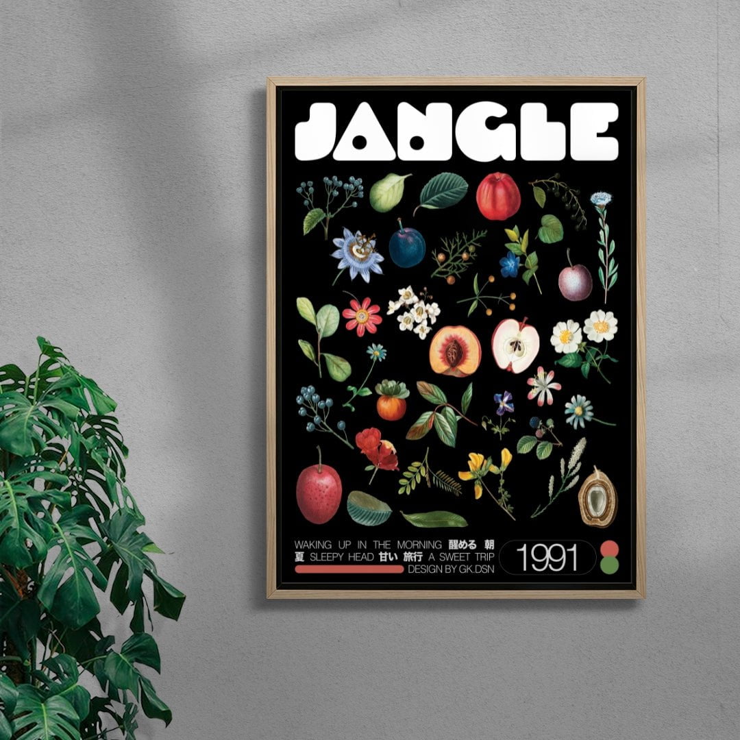 JANGLE contemporary wall art print by George Kempster - sold by DROOL