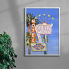 Holiday Motel contemporary wall art print by Laurie Campbell - sold by DROOL