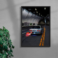 Thumbnail for Skyline Flame Thrower contemporary wall art print by Deston Isas - sold by DROOL