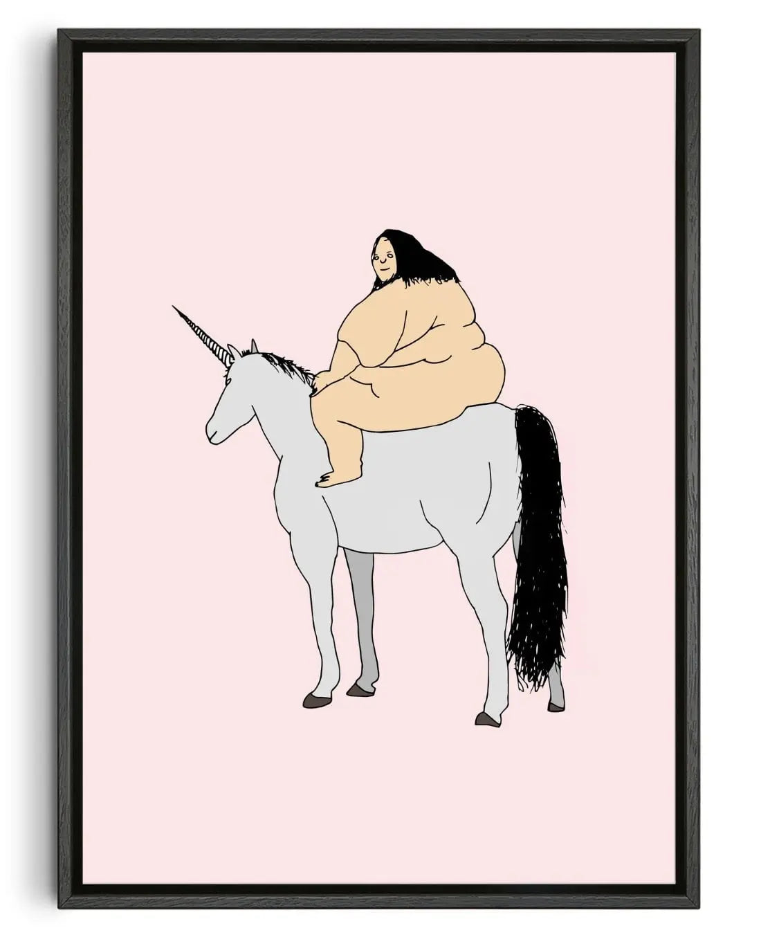 Unicorn contemporary wall art print by Donald Sanger - sold by DROOL