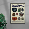 Gems contemporary wall art print by Coveposter - sold by DROOL