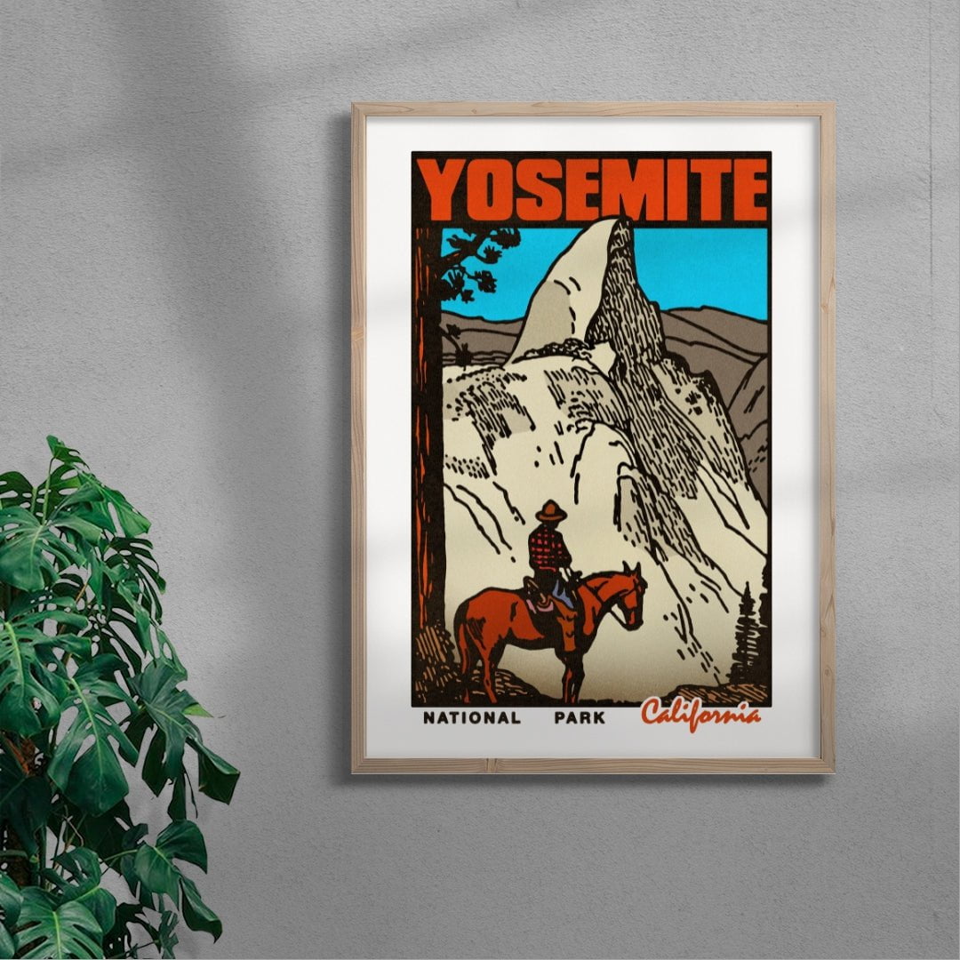 Yosemite contemporary wall art print by Othman Zougam - sold by DROOL