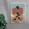 We are Here, No.3 contemporary wall art print by Studio IMO - sold by DROOL