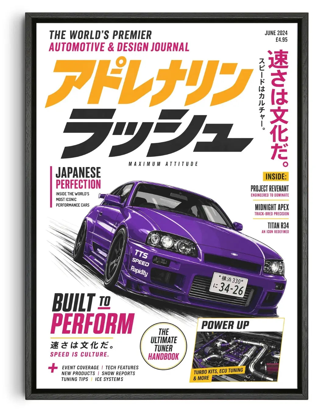 JDM Pulse contemporary canvas print by Todd Pham - sold by DROOL
