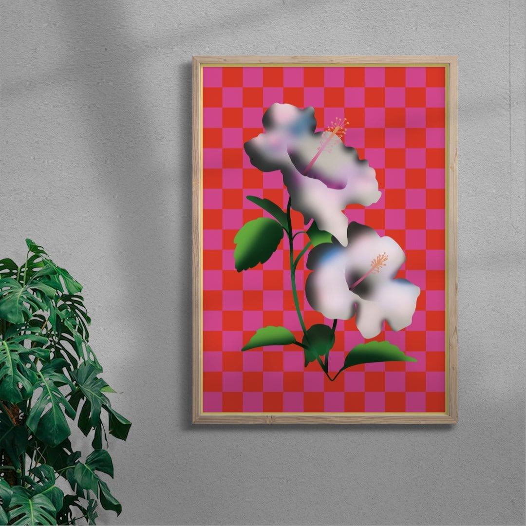 Japanese Flowers (1) contemporary wall art print by Will Da Costa - sold by DROOL