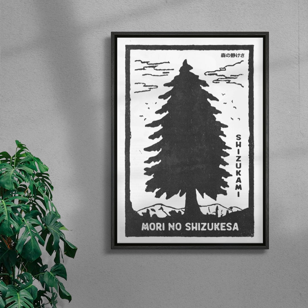 The Silence Of The Forest contemporary wall art print by Todd Pham - sold by DROOL