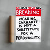 Carhartt Mafia contemporary wall art print by Times New Roadman - sold by DROOL