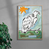 Vulture Watching contemporary wall art print by Caitlin Flood-Molyneux - sold by DROOL