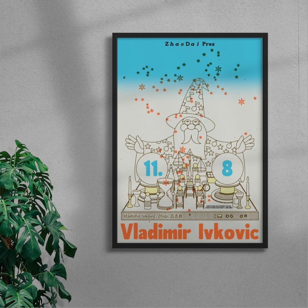 Zhao Dai pres. Vladimir Ivkovic contemporary wall art print by MENSLIES - sold by DROOL