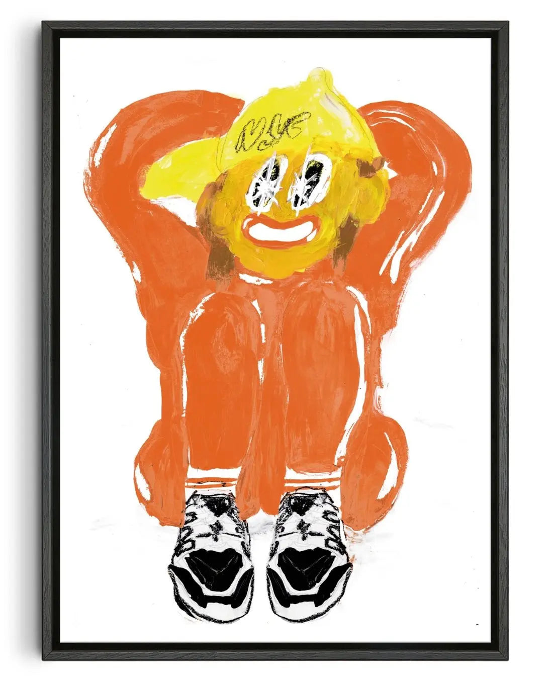 NYC Girl contemporary wall art print by Amelie Goeppel - sold by DROOL