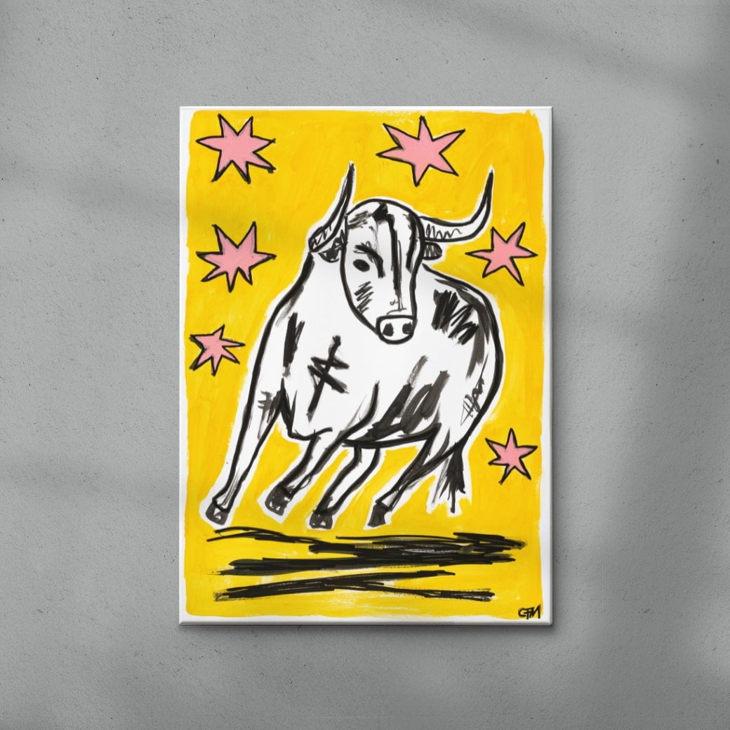 Flee contemporary wall art print by Caitlin Flood-Molyneux - sold by DROOL