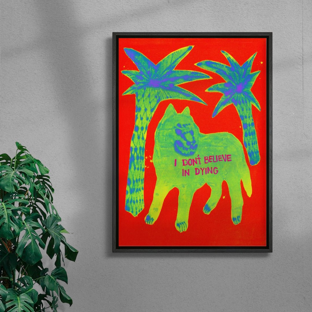 But I do believe in death contemporary wall art print by Kwonny - sold by DROOL