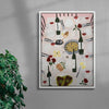 Steak Frites contemporary wall art print by Natalie Savage - sold by DROOL