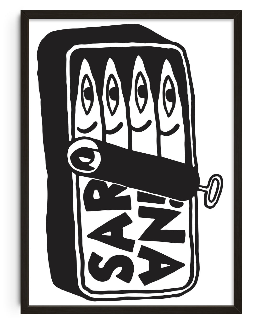 Sardina contemporary wall art print by Max Blackmore - sold by DROOL