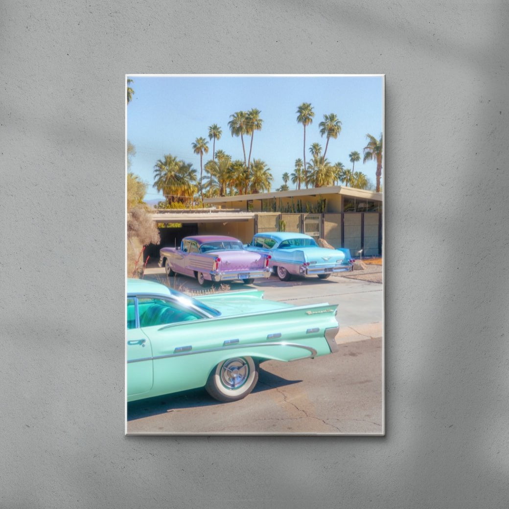 Palm Springs Paradise contemporary wall art print by Deston Isas - sold by DROOL